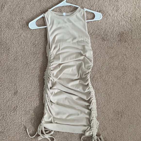 Amazon Drawstring Bodycon Mini Dress - Picture 3 of 5